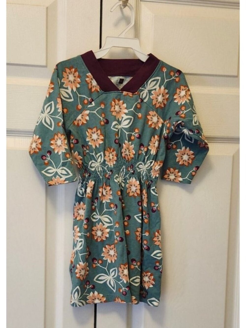 Girl Tea Collection Flor de Papel Raglan Fall Dress Size 4